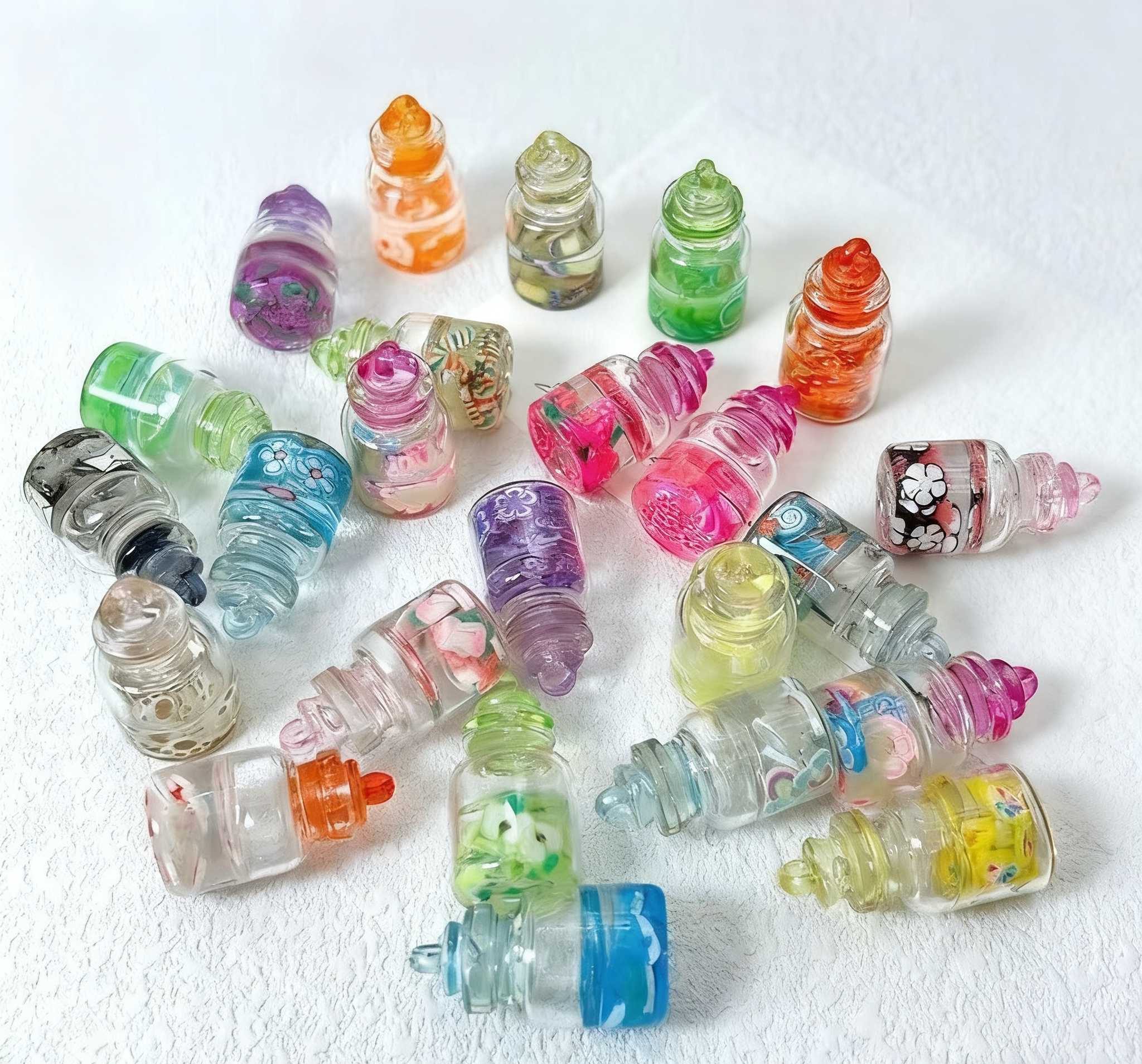 Luminous Drift Bottle Charm(With Hole)